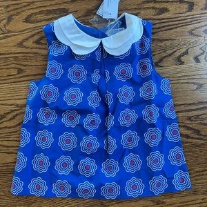 Jacadi Girls size 4 sleeveless top. Brand new with tags